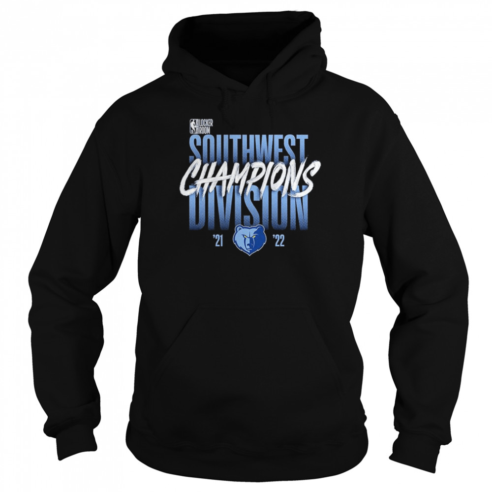 Memphis Grizzlies 2022 Southwest Division Champions Locker Room T- Unisex Hoodie