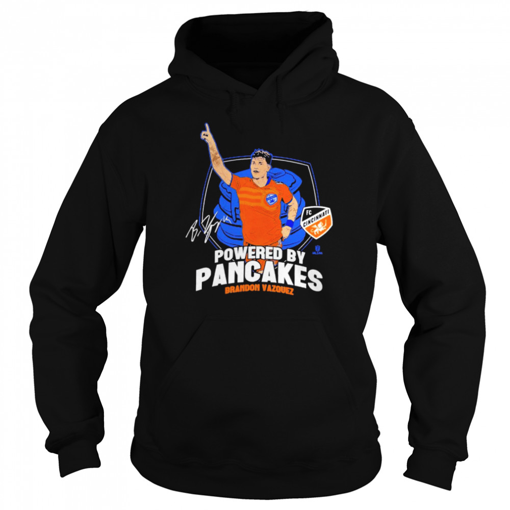 Powered by Pancakes Brandon Vazquez shirt Unisex Hoodie