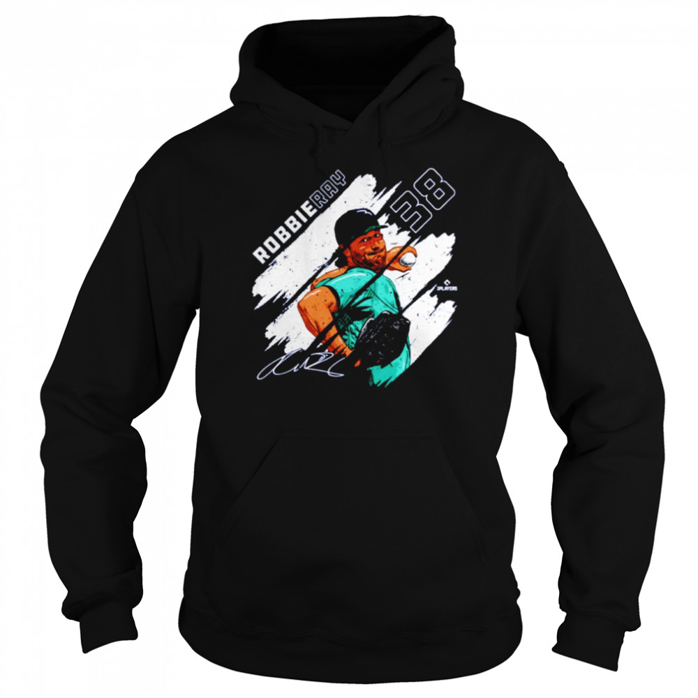 Robbie Ray Seattle Stripes Baseball Signatures Unisex Hoodie