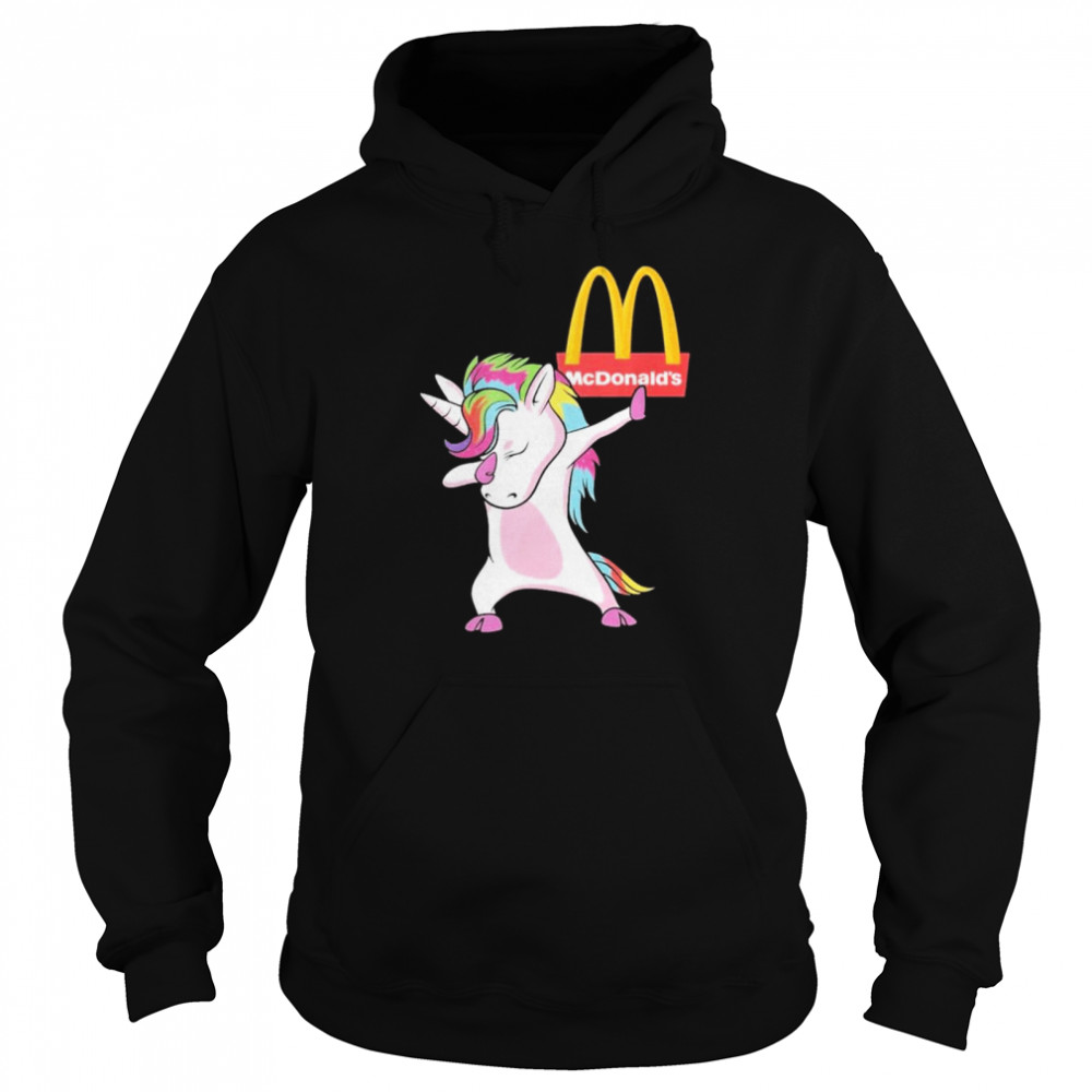 Unicorn mc donalds logo shirt Unisex Hoodie