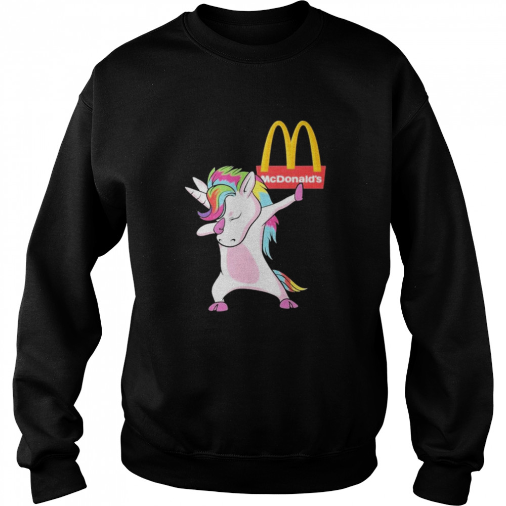 Unicorn mc donalds logo shirt Unisex Sweatshirt