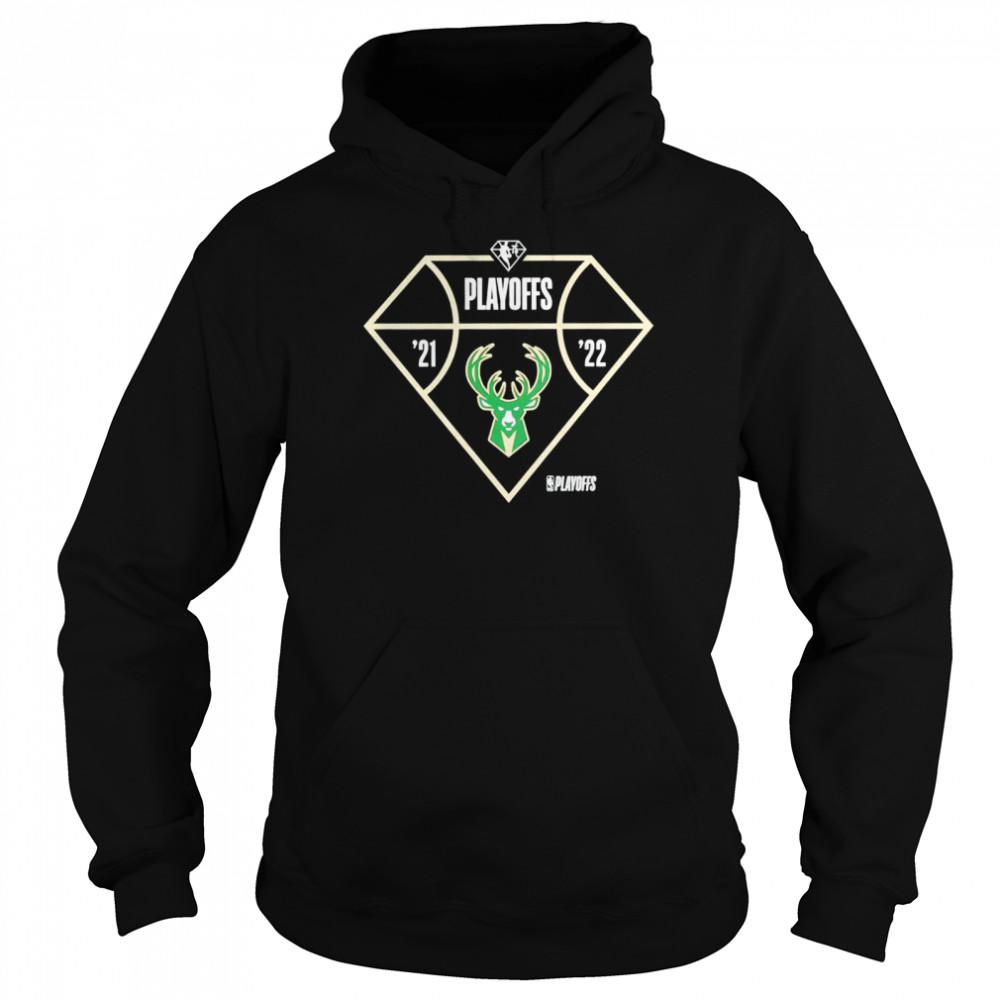 Milwaukee Bucks 2022 NBA Playoffs Diamond Tip Off shirt Unisex Hoodie