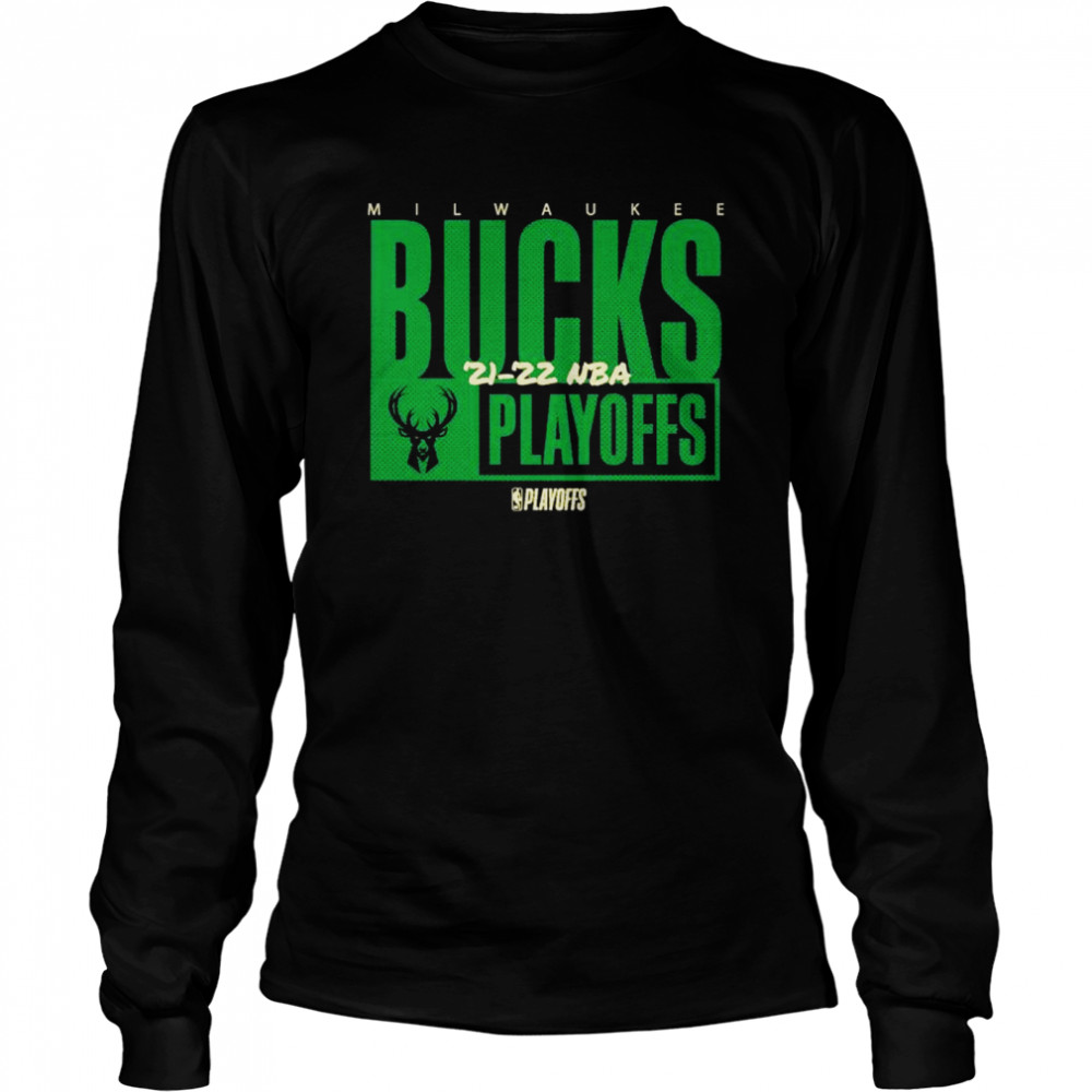 Milwaukee Bucks 2022 NBA Playoffs Dunk T-shirt Long Sleeved T-shirt