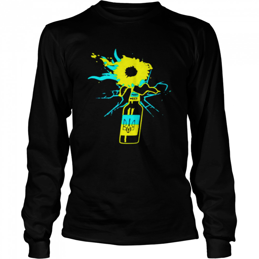 Molotov Sunflower Ukraine shirt Long Sleeved T-shirt