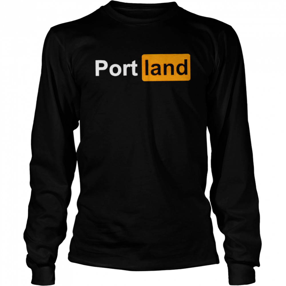 Portland Porn Hub logo shirt Long Sleeved T-shirt