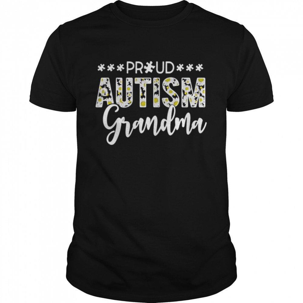 Proud autism grandma shirts