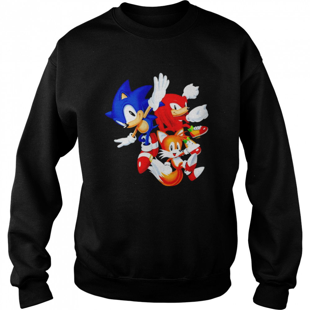 Sonic The Hedgehog Classic Friends characters T-shirt Unisex Sweatshirt