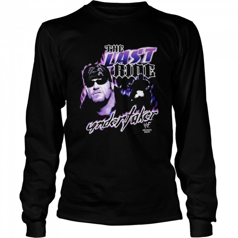 Tyrese haliburton wearing wwf undertaker last ride shirt Long Sleeved T-shirt