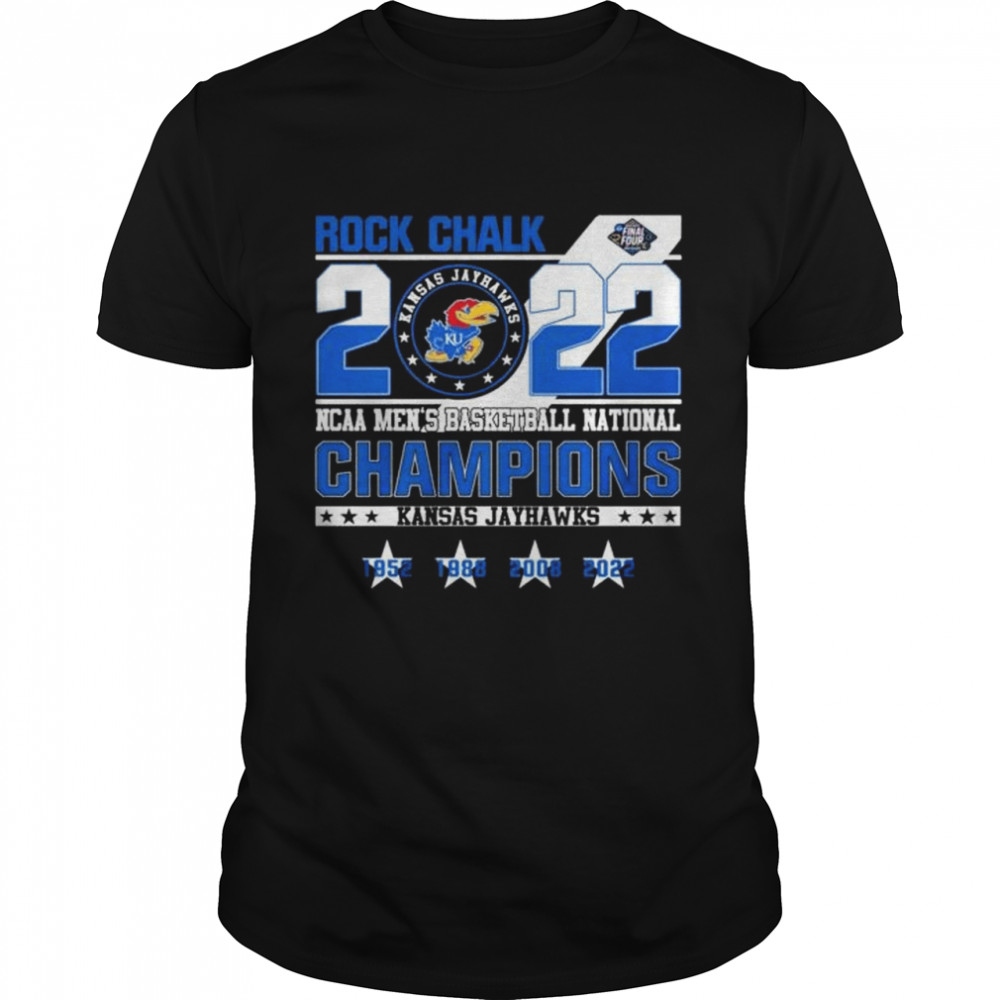 Kansas Jayhawks Rock Chalk NCAA men’s basketball national champions shirt Classic Men's T-shirt
