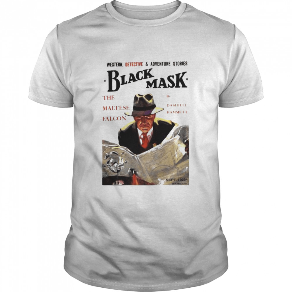 Maltese Falcon Pulp Art Detective Black Mask Vintage Unisex T- Classic Men's T-shirt