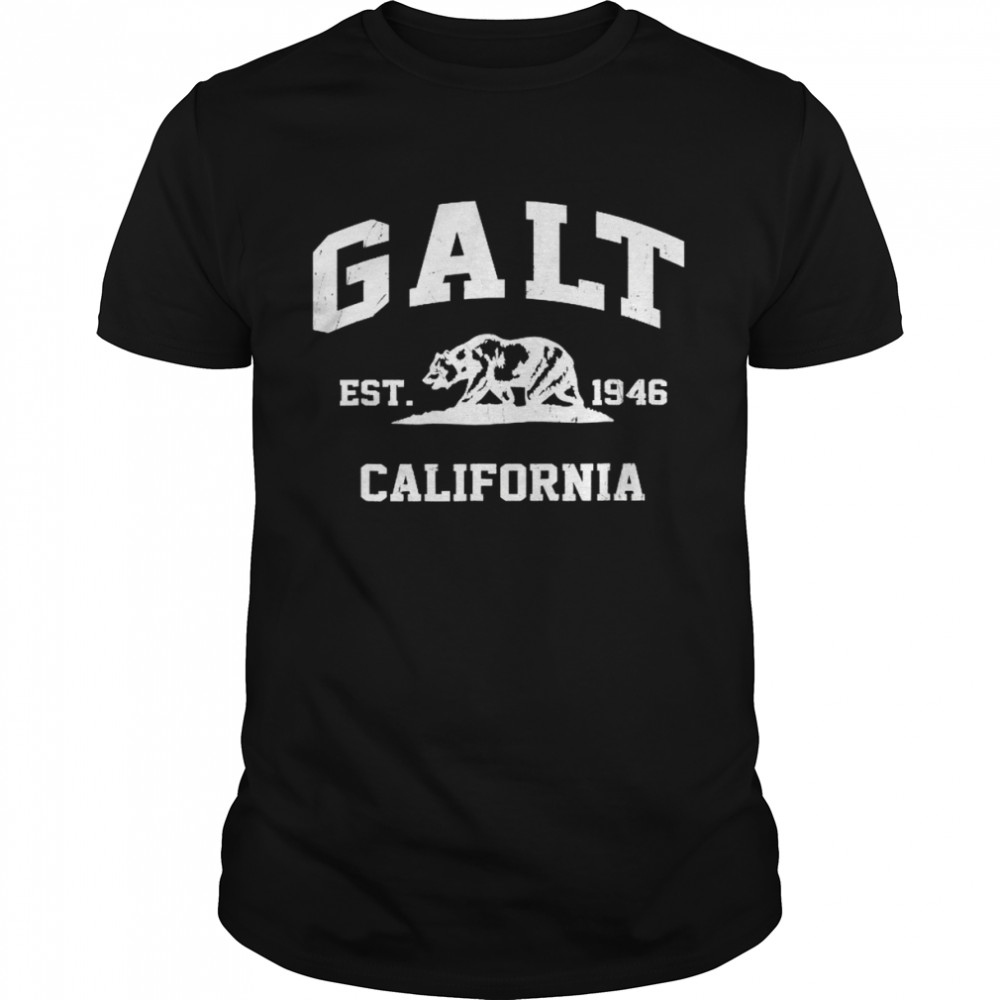 Galt California CA vintage state Athletic style Shirts