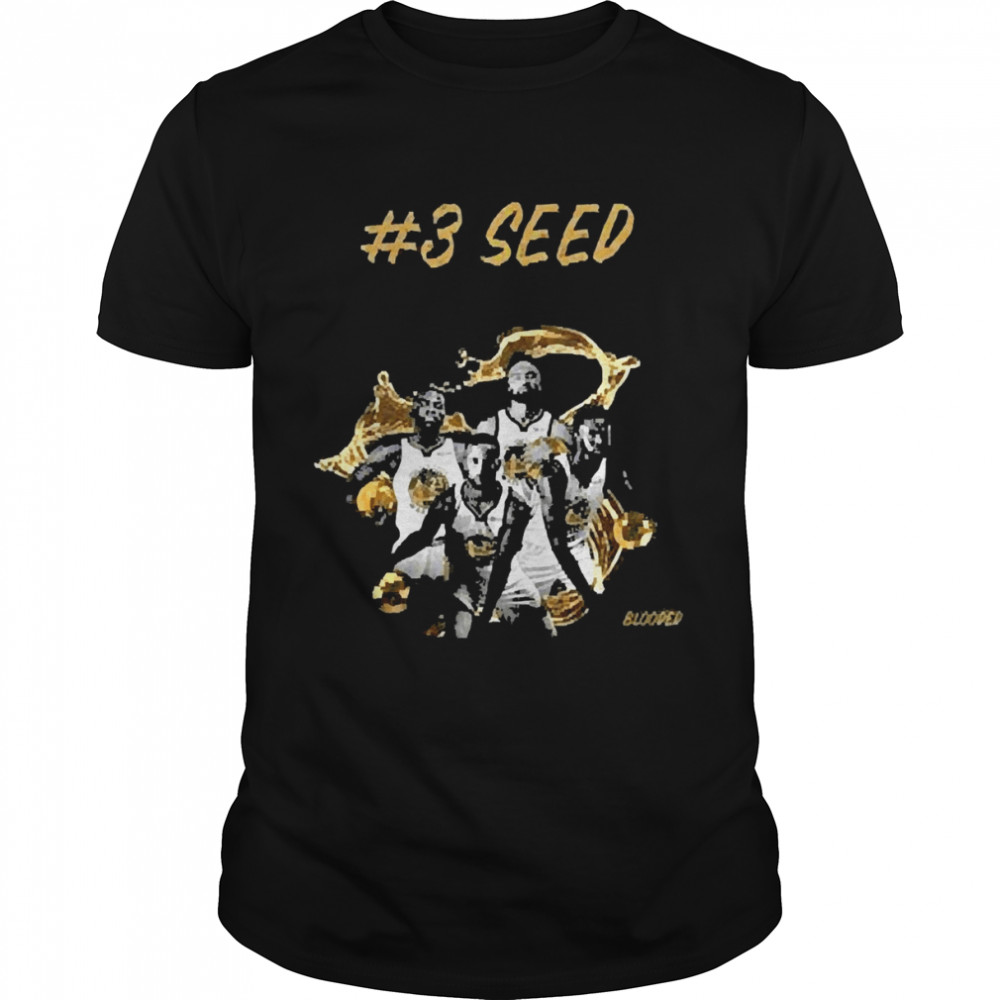 Nba Basketball Golden State Warriors #3 Seed Gold Blooded  Classic Men's T-shirt
