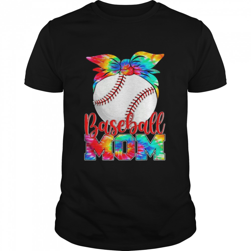Baseball mom tie dye mother’s day mothers mom shirt Classic Men's T-shirt