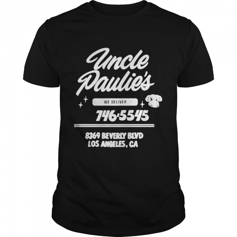 Pete davidson uncle paulies’s unclepauliesdelI shirts