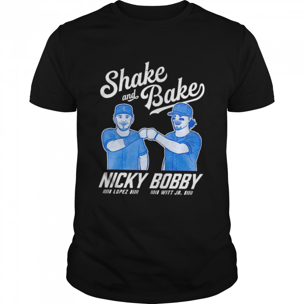 Nicky Bobby Shake and Bake Kansas City baseball shirts