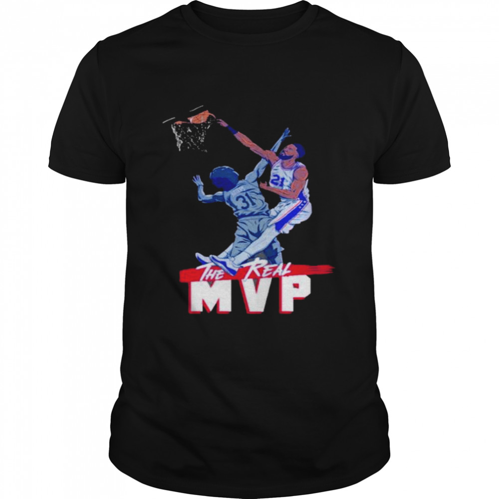 Mens’s Philadelphia 76ers Joel Embiid the real MVP shirts