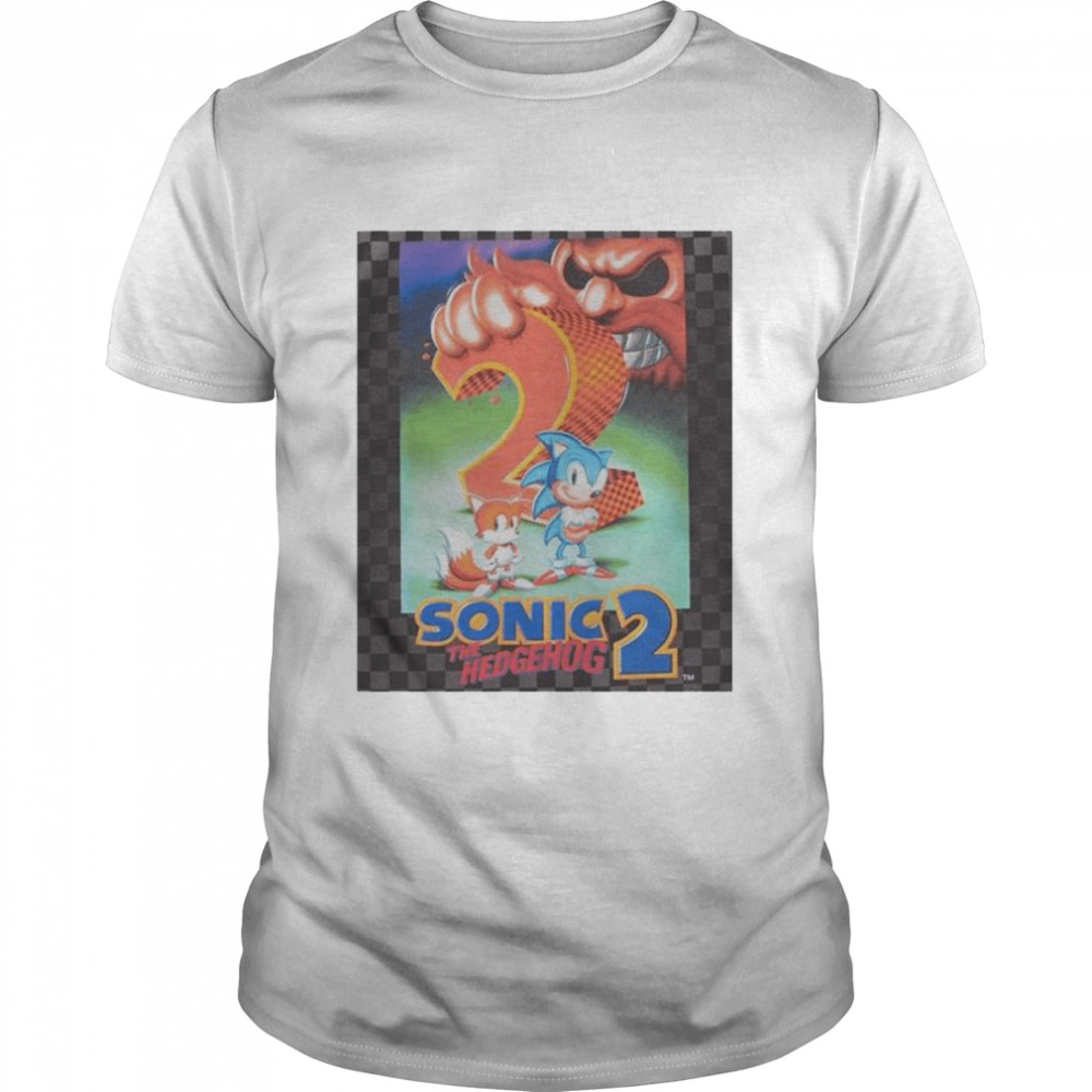 Sonic The Hedgehog 2 Game Cover shirts
