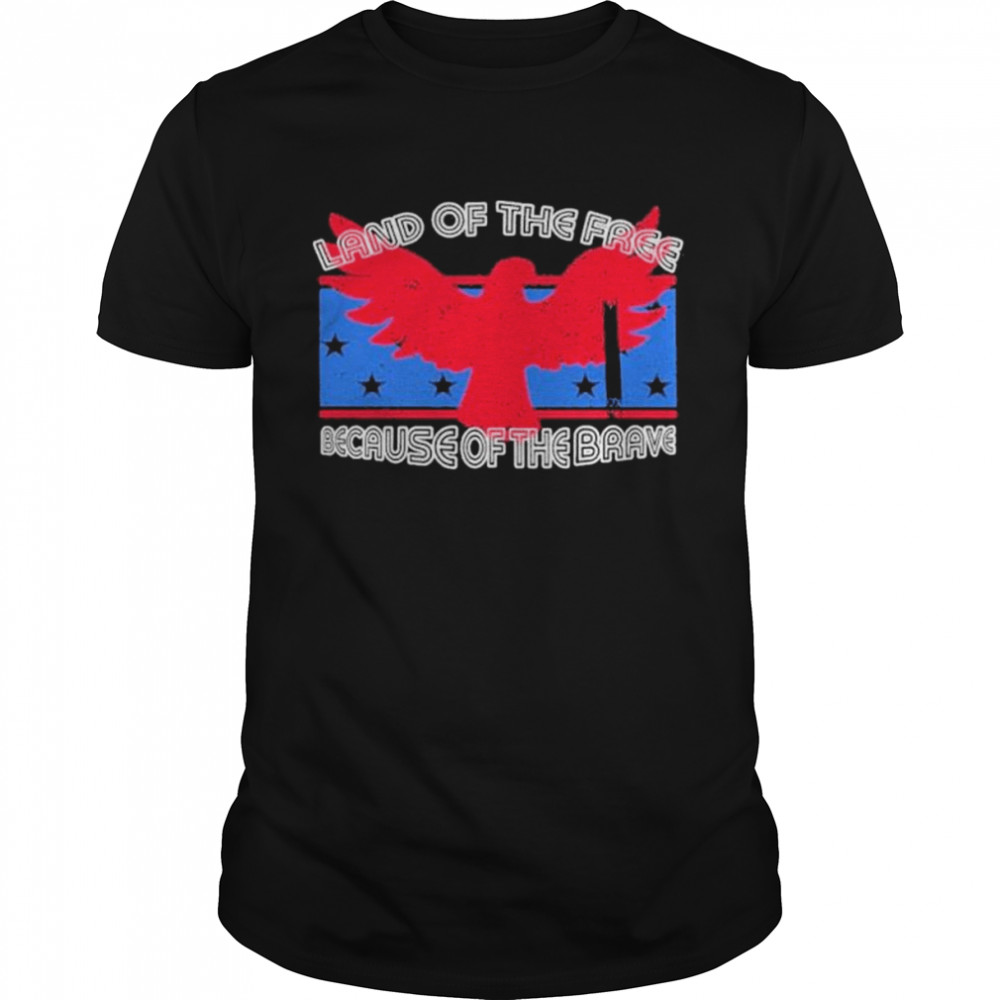 Land of the free because of the brave shirt Classic Men's T-shirt