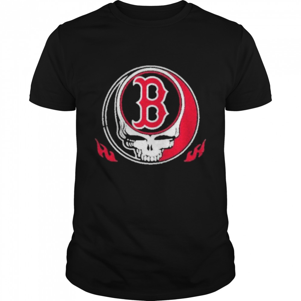 Skull Boston red sox logo shirt Classic Men's T-shirt