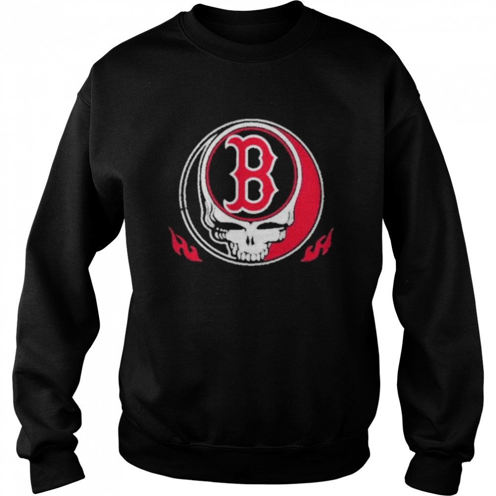 Skull Boston red sox logo shirt Unisex Sweatshirt