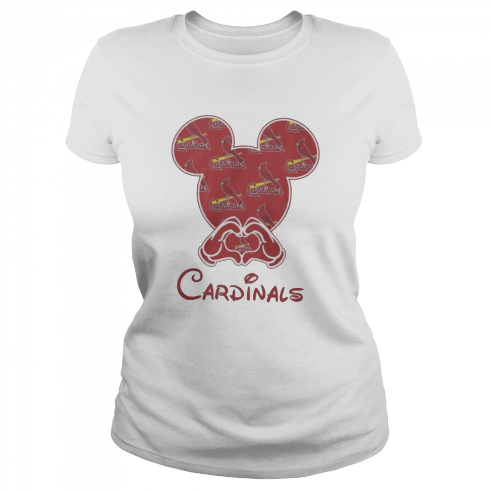 Cardinals mickey mouse logo shirt Classic Women's T-shirt