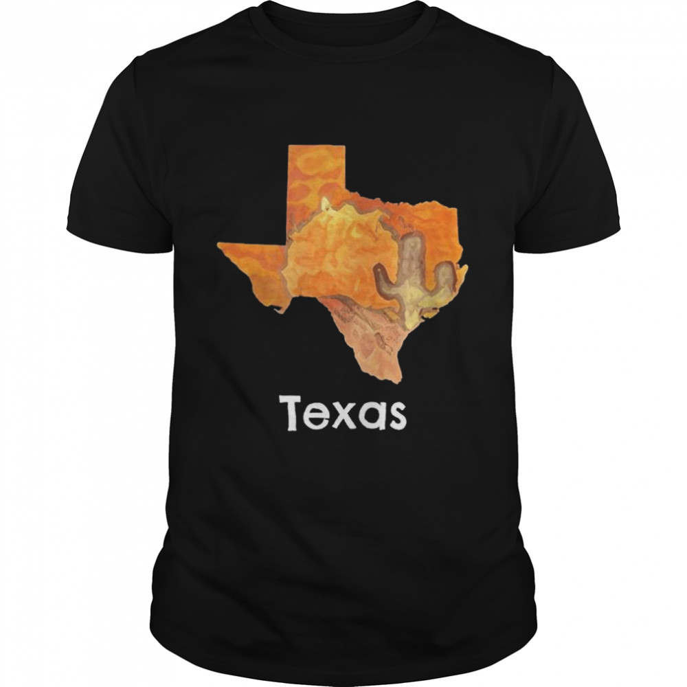 Texas shaped desert scenery shirt Classic Men's T-shirt