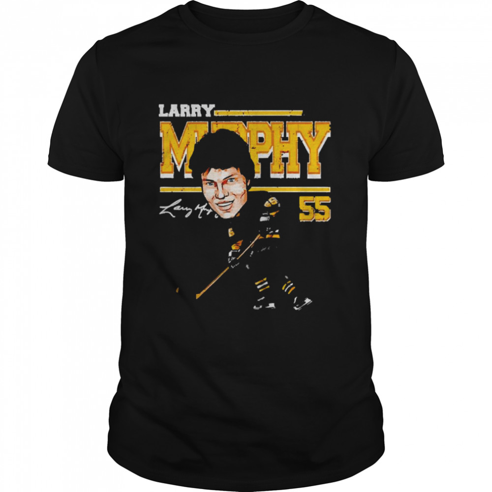 Larry Murphy Pittsburgh Penguins Cartoon signature shirt Classic Men's T-shirt