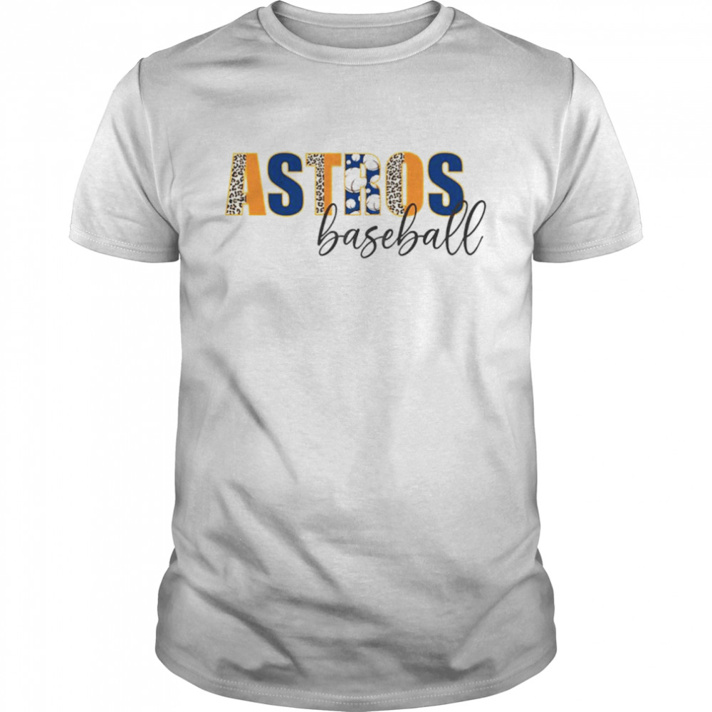 Astros Baseball Leopard Shirt