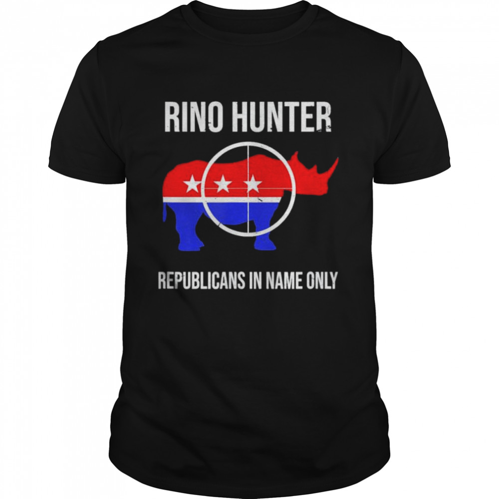 Rino hunter crosshairs fake republican politician shirt Classic Men's T-shirt