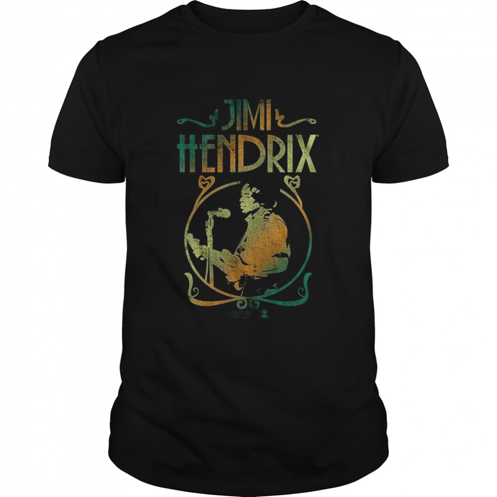 Gradient Poster Jimi Hendrix T-Shirt