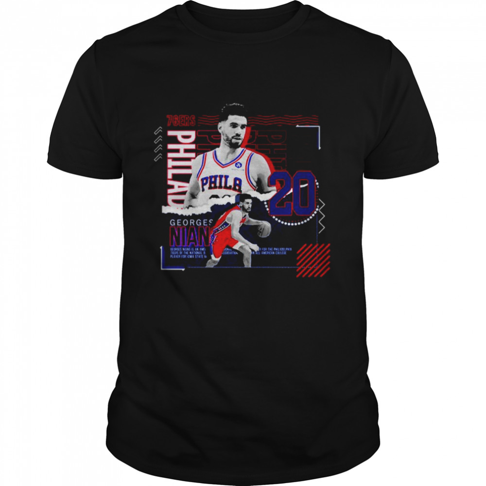 Georges Niang Basketball Paper Poster 76ers shirts