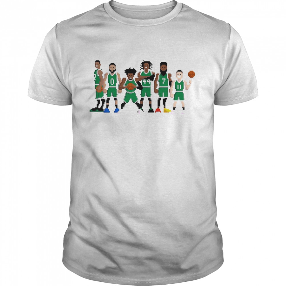 8bit Boston Basketball Squad T-shirts
