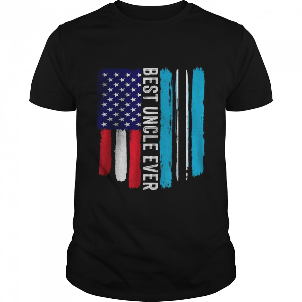 American Flag s& Botswana Flag Best Uncle Ever Family T-Shirts