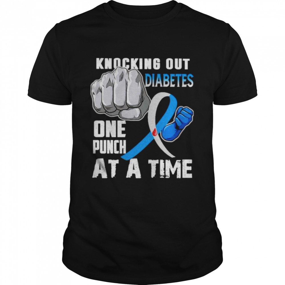 knocking out diabetes one punch at a time shirts