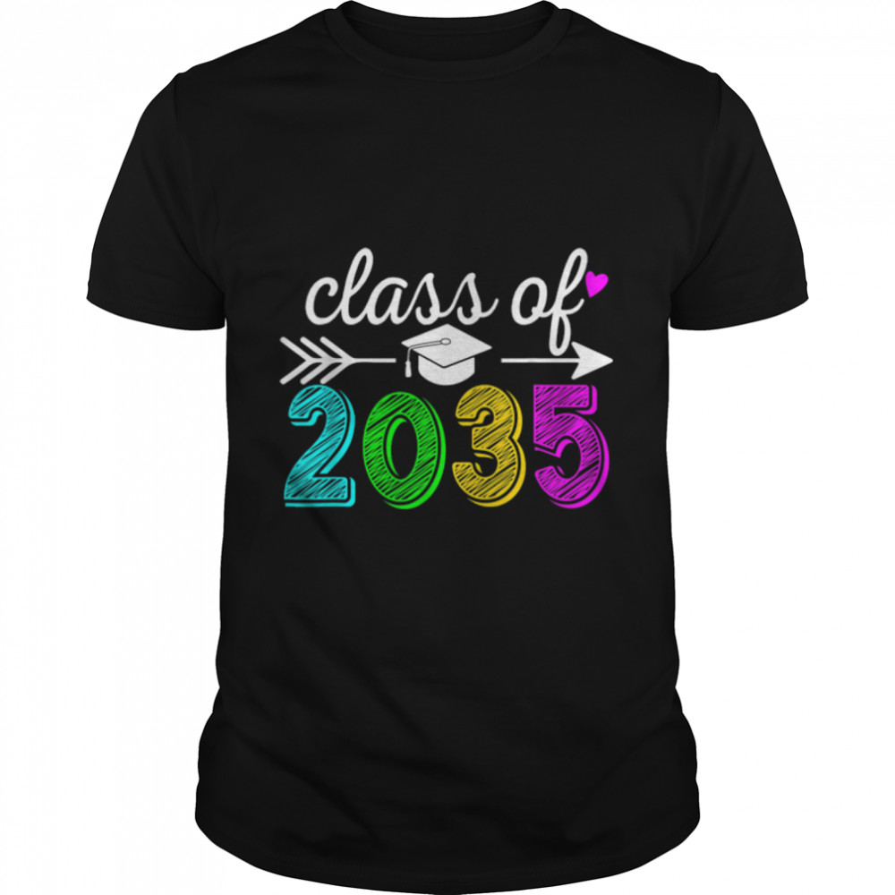 Hello Pre School Back To School Class Of 2035 Grow With Me T-Shirt B0B1BCJYTS