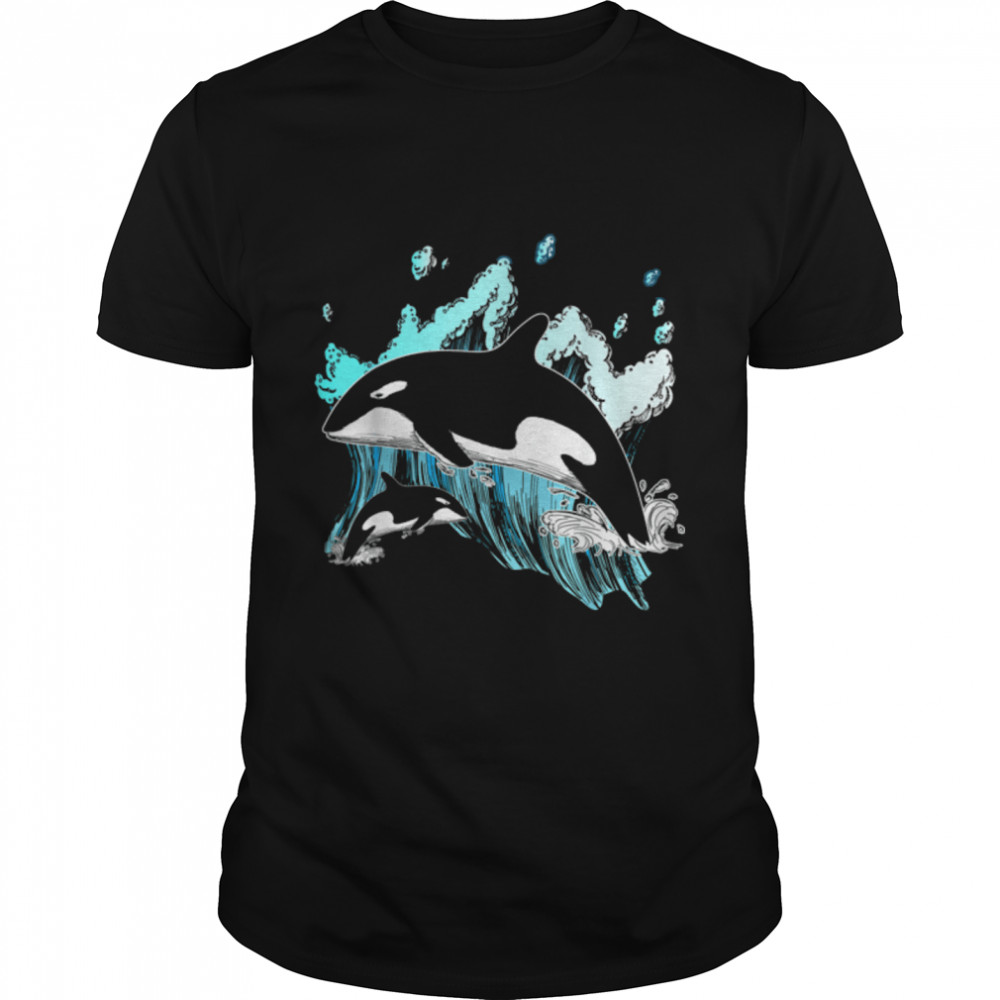 Killer Whale Ocean Lover Gift Idea Men Boys Kids Orca T-Shirt B084HSP9Q8