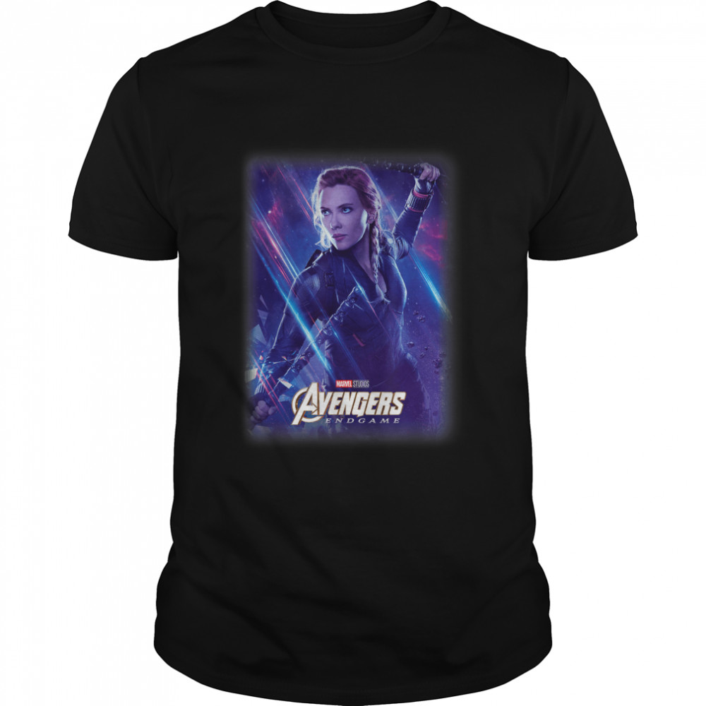 Marvel Avengers Endgame Black Widow Galactic T- Classic Men's T-shirt