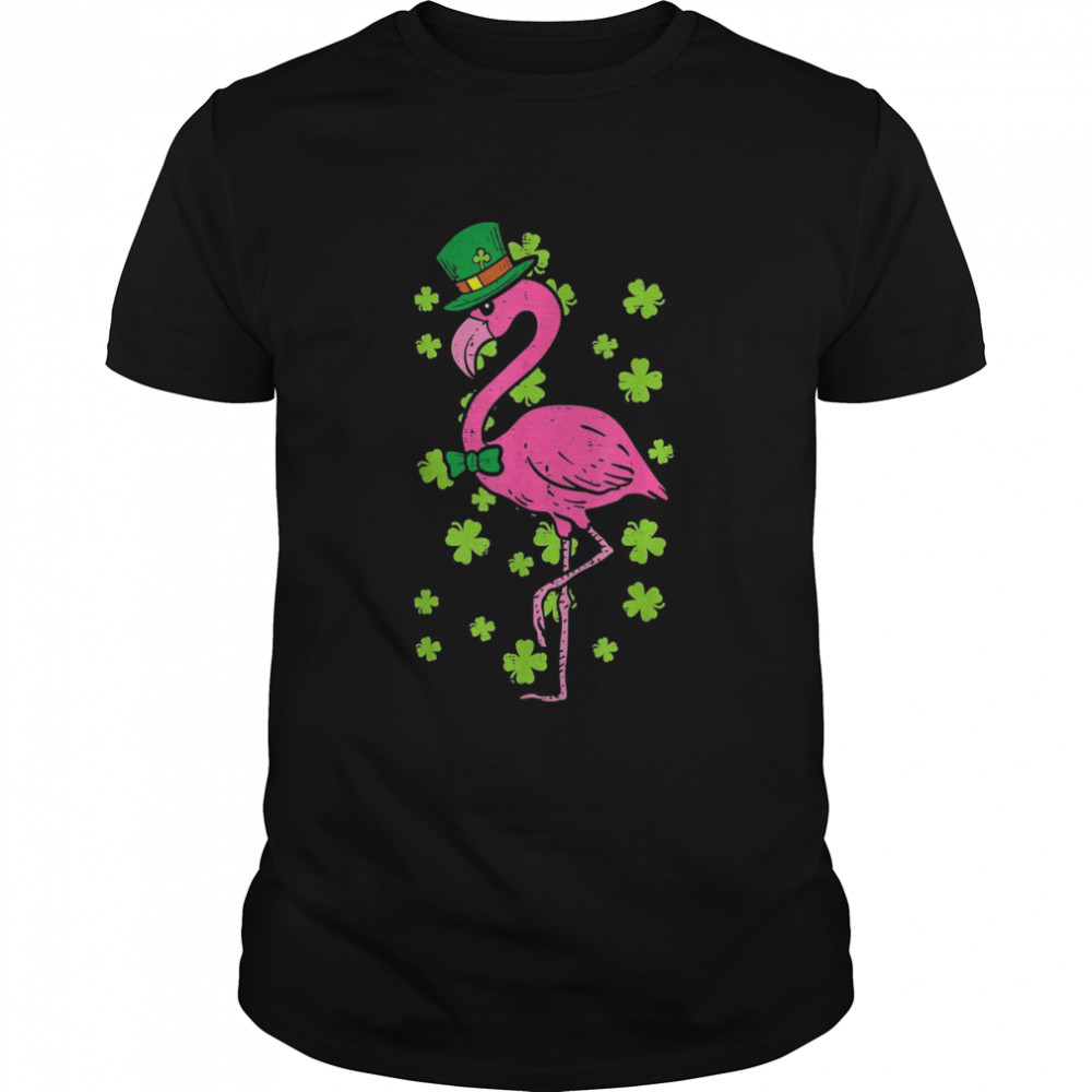 Leprechaun Flamingo Shamrock St Patricks Day Animal Shirts