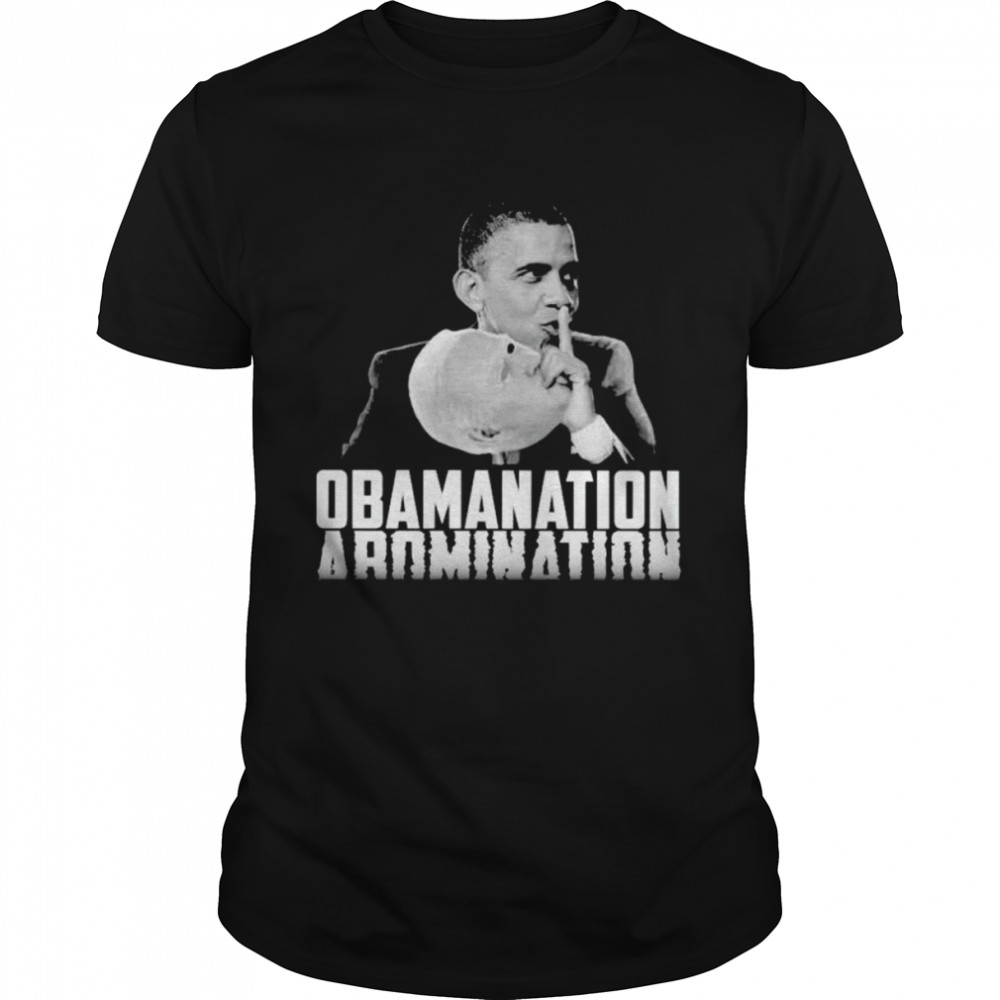 obamanation abomination Biden mask shirt Classic Men's T-shirt