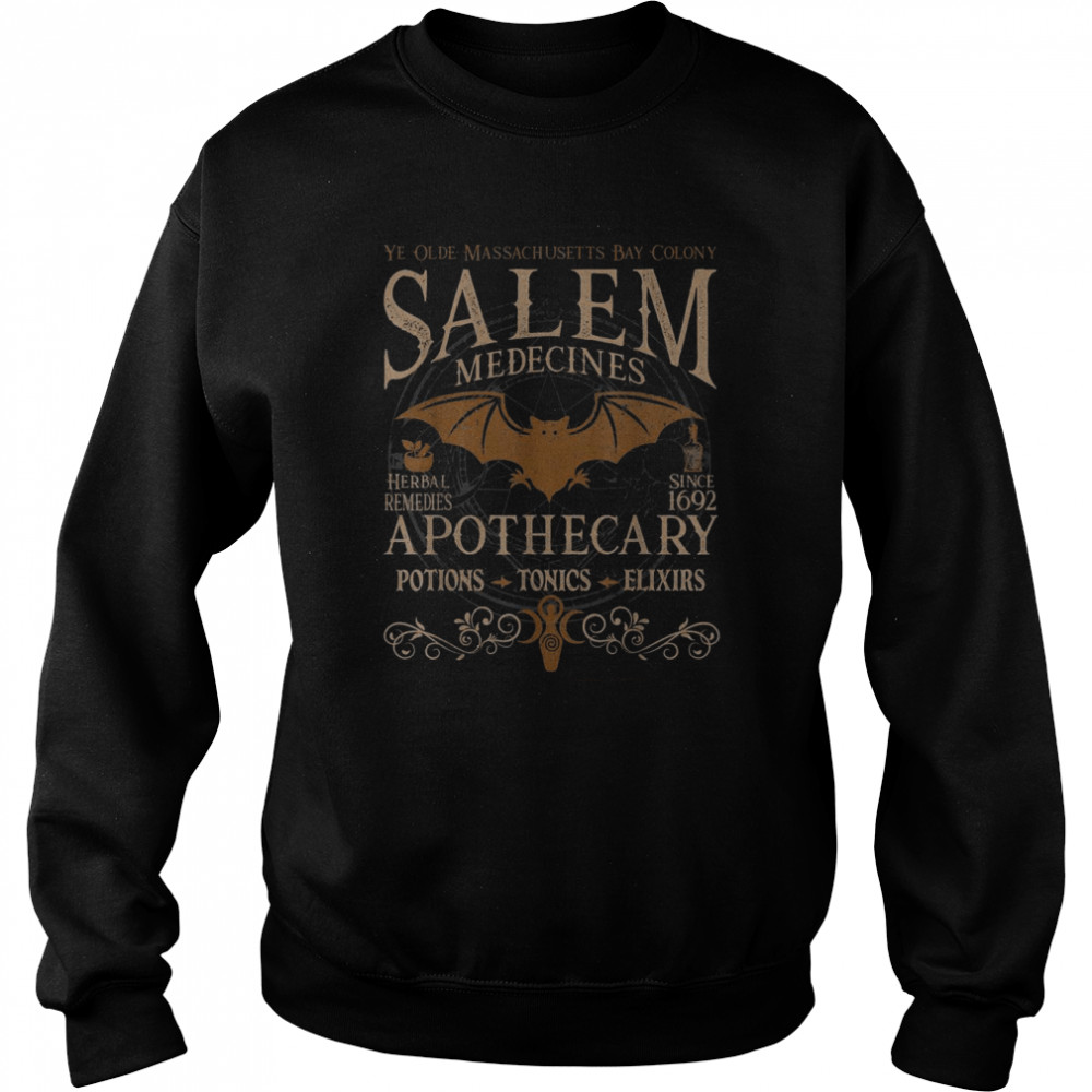 Salem Apothecary Herbalist Witch Wiccan Halloween Beige  Unisex Sweatshirt