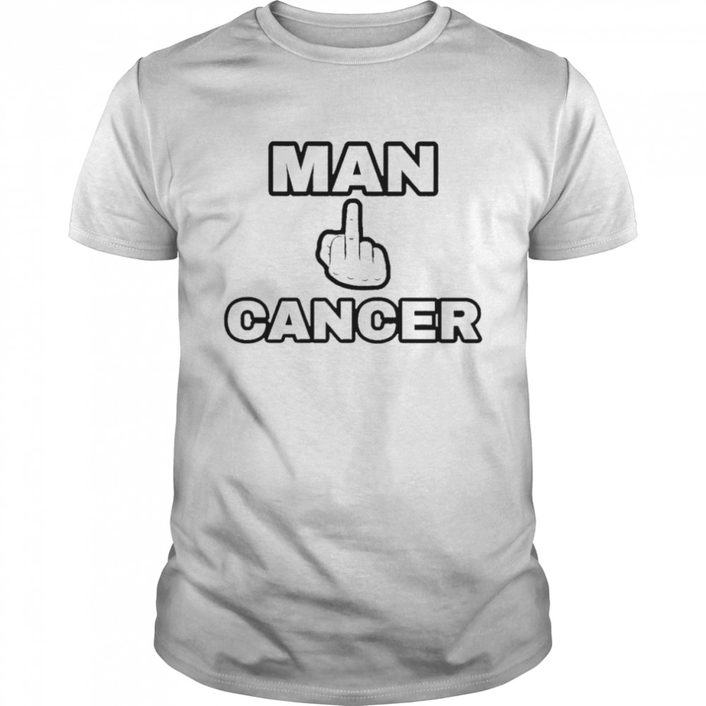 Man Freak Cancer middle finger T-shirt Classic Men's T-shirt