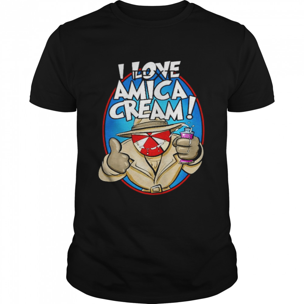 I love Amica cream shirts