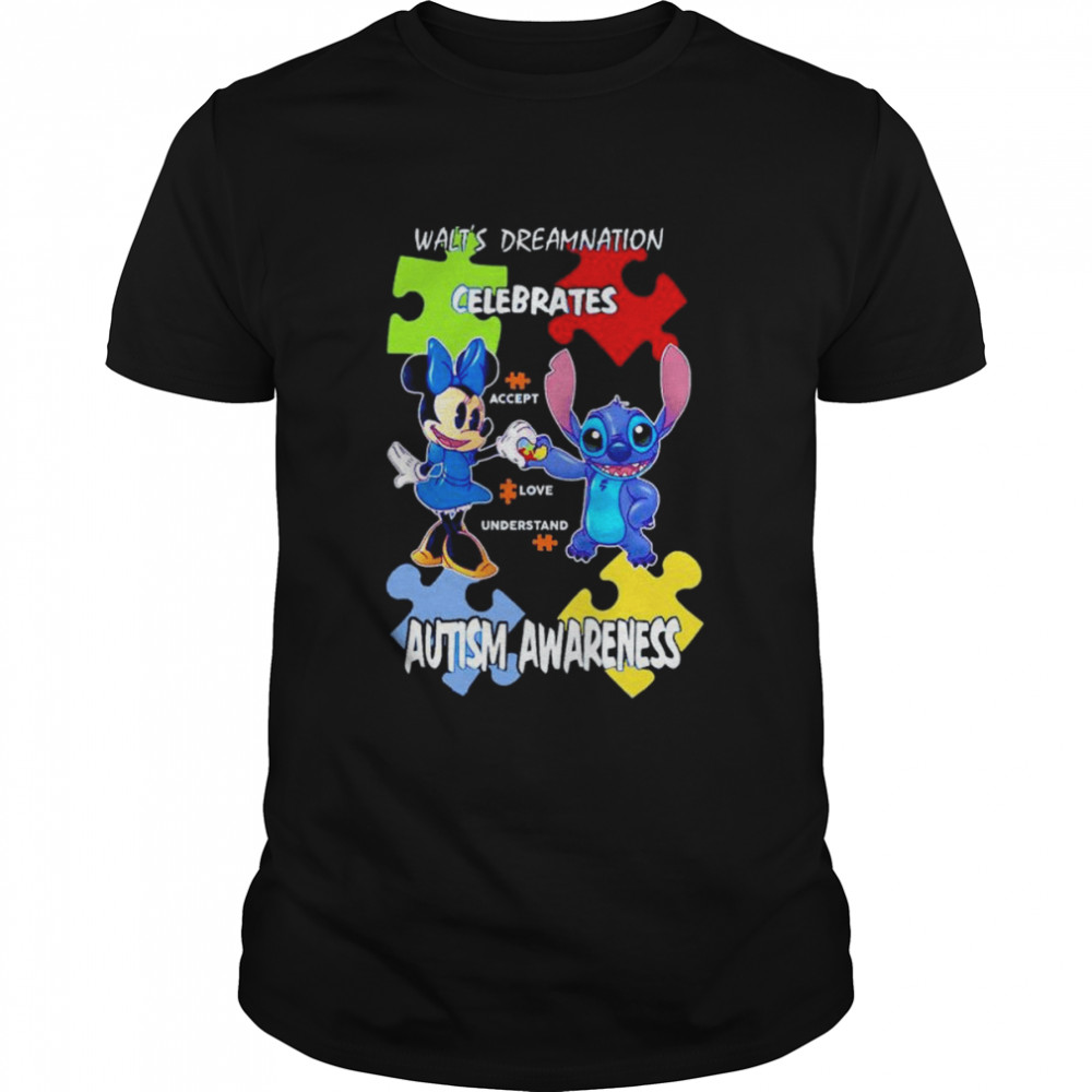 Walt’s dream nation celebrates accept love understand autism awareness shirt Classic Men's T-shirt