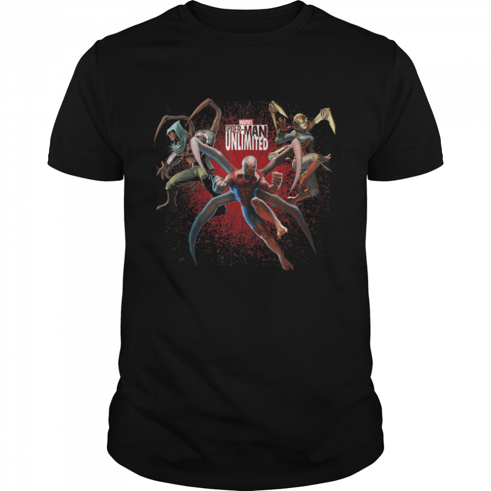 Marvel Spider-Man Unlimited Showdown Splat Graphic T-Shirts