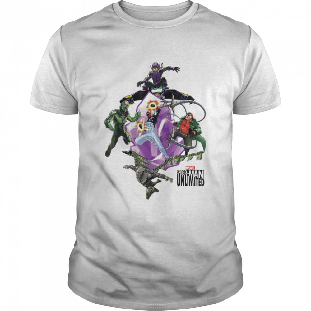 Marvel Spider-Man Unlimited Villain Crystal Graphic T-Shirts