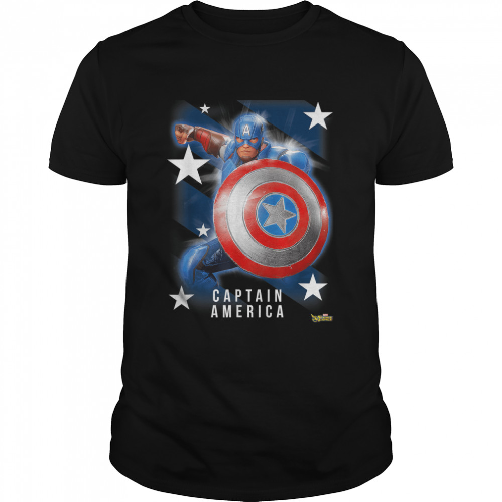 Marvel Strike Force Captain America Graphic T-Shirt