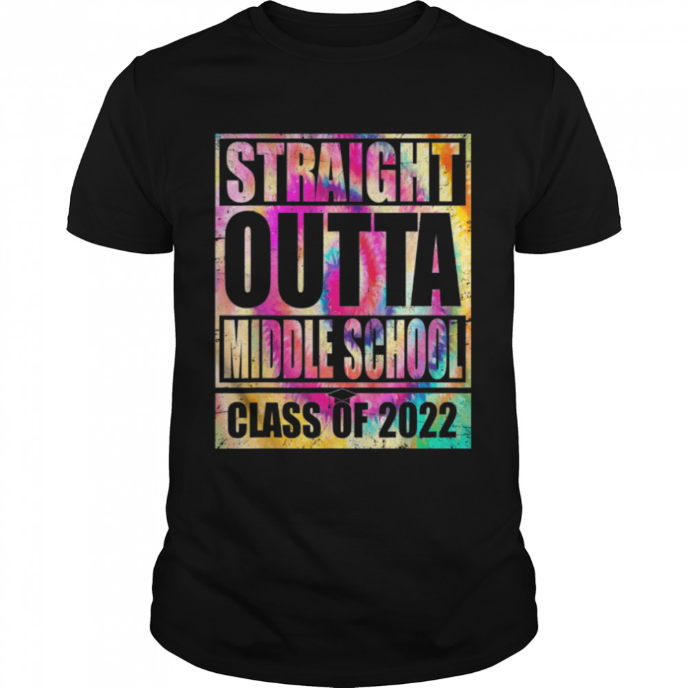 Straight Outta Middle School Class of 2022 Gifts Graduation T- B0B1NW6NM7 Classic Men's T-shirt