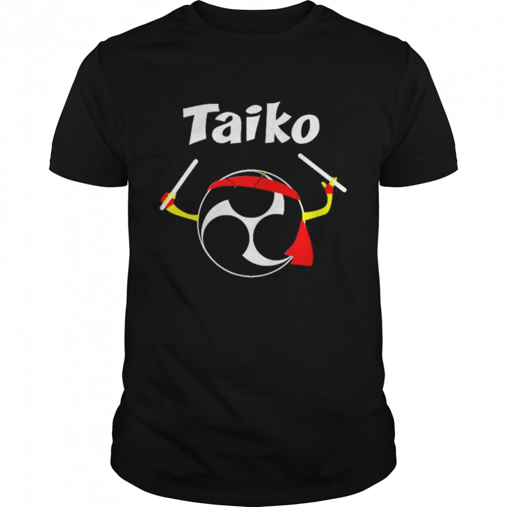 Taiko Ninja Black Mitsudomoe Practice Shirts