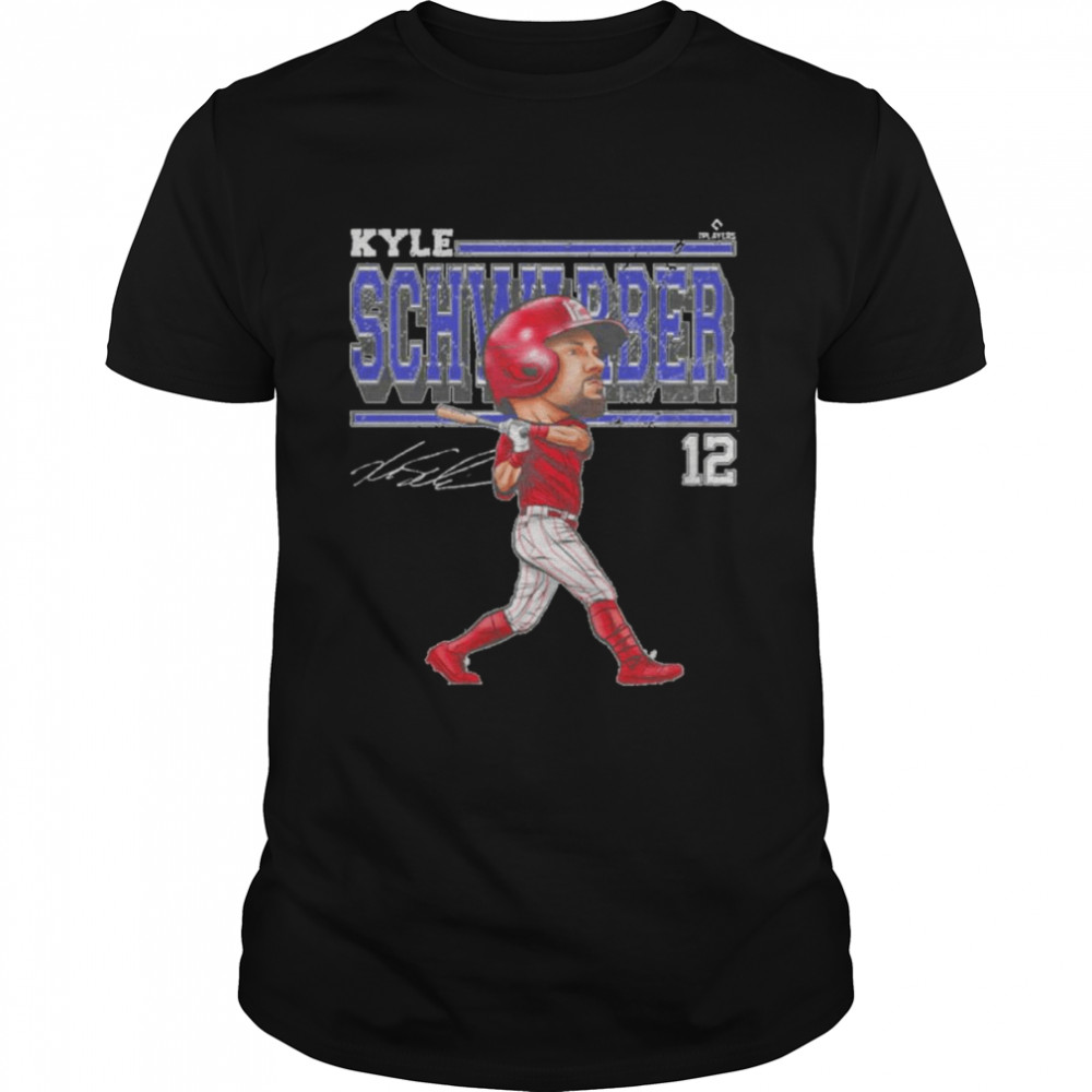 Kyle Schwarber Philadelphia Cartoon Baseball Signatures Shirts