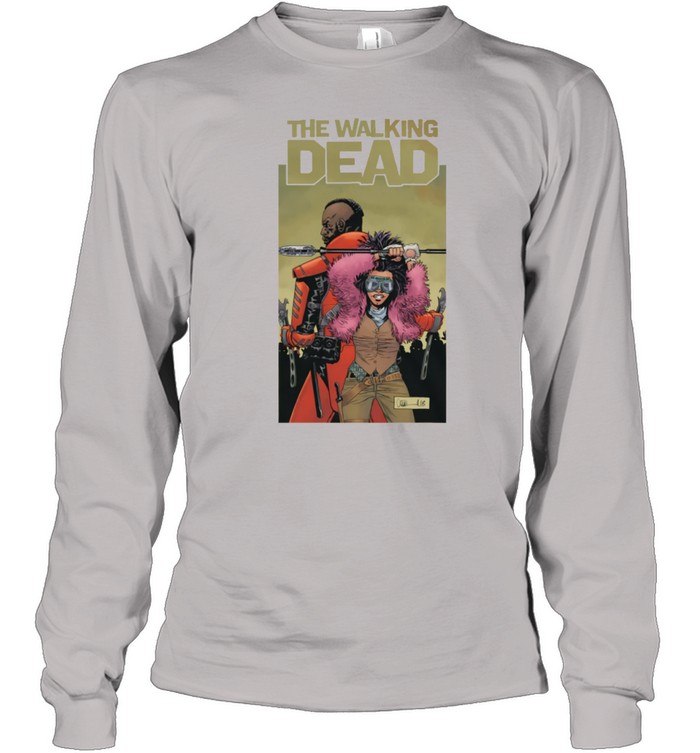 The Walking Dead Princess And Mercer T  Long Sleeved T-shirt